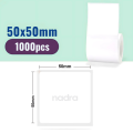 Barcode Label 50x50mm Square (2x2inch) - 1000 labels/Roll | Direct Thermal Stickers DT | Smudge-Free, Fade-Resistant, High-Quality Print for Packaging & Shipping Supplies | Inventory Labels | Premium Self-Adhesive Thermal Labels - White. 