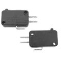 3Pcs- Micro Limit Switch 16A 250VAC SPDT 3 Pin KW7-0 KW7 T125 5E4 Common Terminal Press Lever Switch For Microwave Oven Game Machines Electric Cookers Blender. 