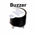 3Pcs- BALCK 12mm Diameter Universal Mini Buzzer Piezoelectric 3V 5V 12V Magnetic 85dB Long Continuous Beep Tone Buzzer 2 Pin Leads Connections Leg.