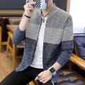 Cardigan Red Coat Zip-up Jacket Men's Clothing Hoodies Zipper Knit Sweater Male Aesthetic Meme Sale Maletry Fun Overfit Over Fit.