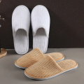 Fashionable Home Amenities indoor Strip coral Fleece Luxury home slippers for Men. 