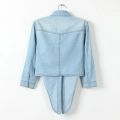 Denim Shirt Short Sleeve Womens Tops Chemise Femme Crop Tops Women Short Shirt Blouse Summer Cool Feminine Shirts. 