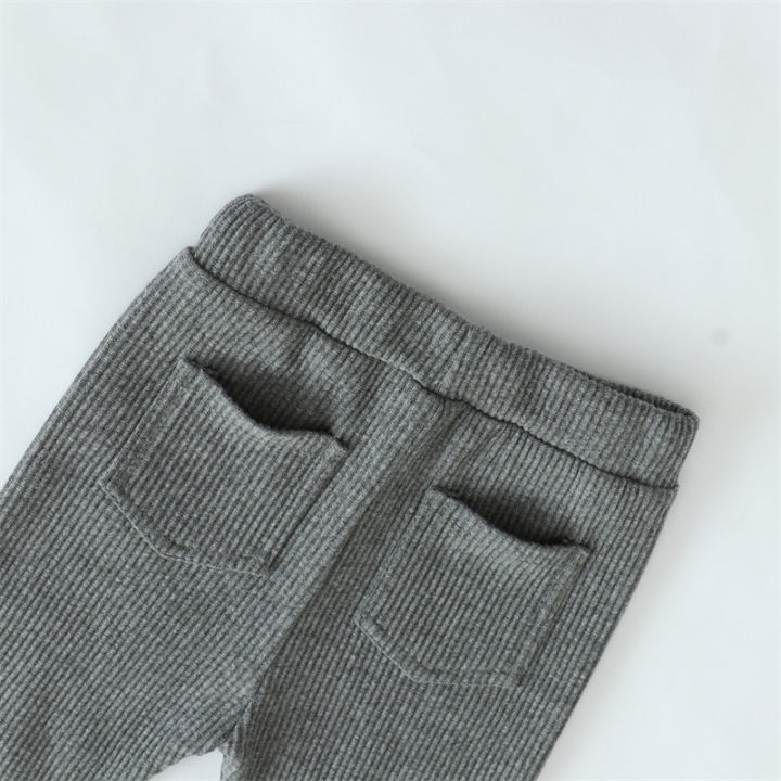 Baby%20Girl%20Leggings%20Spring%20Cotton%206%20to%209%2012%2018%2024%20Months%20Dark%20Grey%20Toddler%20Girls%20Pants%200%20to%201%202%203%204%205%206%207%208%20Years%20Ribbed%20Trousers%20-%20Image%203