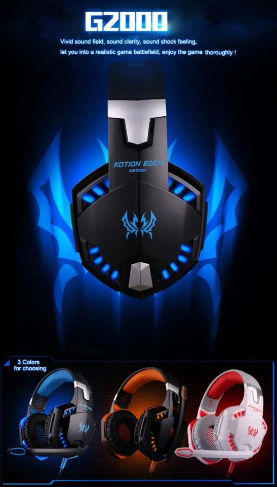 Kotion EACH G2000 Stereo Gaming Headset Deep Bass Computer Game