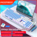 87/104 key gaming mechanical keyboard USB wired anti ghosting. 
