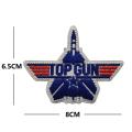 TOP GUN Embroidery Patch on Clothes Hook Loop Appliques Military Tactical Band Patches Aircraft Morale Badges Backpack Stickers. 