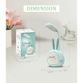 Cute Cartoon LED Reading Lamp Three-Speed Dimming USB Charging Reading Desk Lamp Sleeping Eye Protection Student Night Light.