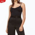 Ladies 2 Pieces Combo Cotton Scoop Neck Camisole Non Adjustable Spaghetti Strap Tank Top for Women’s From Levin. 
