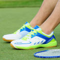 【selevn roind】 DUDELI Badminton Shoes For Men Leather Mens Badminton Sport Sneakers Big Size 11 Indoor Court Shoes Badminton Training Shoes.