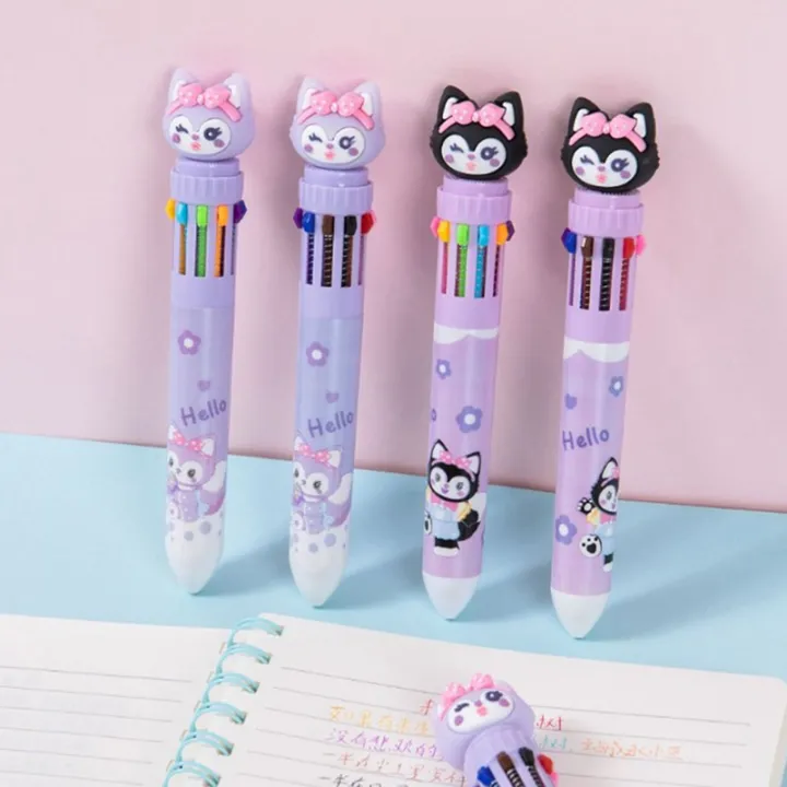 New%20Cute%20Cartoon%20Kuromi%2010%20Color%20Ball%20Pen%20Kawaii%200.7Mm%20Multi%20Color%20Pen%20Writing%20Tool%20Podazz%20-%20Image%207