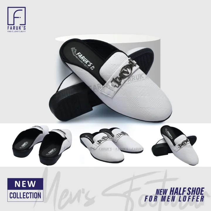 Luxury%20Stylish%20Half%20Shoe%20For%20Men%20Fashionable%20Premium%20Sandal%20For%20Men%20FARUK'S%20Flats%20Formal%20Half%20Shoe%20-%20Image%204