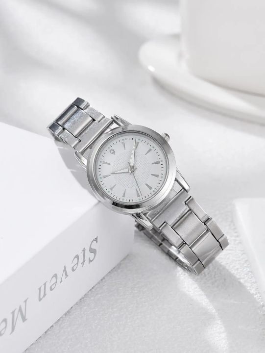 Fashionable%20Ladies'%20Silver%20Watch%20Set%20-%20New%206PCS%20Luxury%20Watch%20Collection%20for%20Women%20-%20Image%208