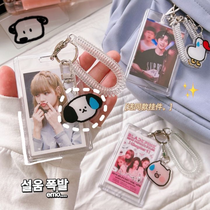 Xiaohongshu%20Same%20Style%20Pendant%20Acrylic%20Three-Inch%20Polaroid%20Photo%20Frame%20Girlfriend%20No%20Words%20Sweating%20Keychain%20Small%20Animal%20Couple%20Card%20Holder%20Birthday%20Gift%20-%20Image%205