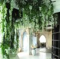 Artificial Hanging Green Plant Leaf Decoration Home Window Wall Creepers - Home Decoration Item. 