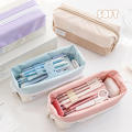 Large Capacity Pencil Cases Soft Pencil Bag Pouch Girls' Cute Pencil Holsters Korean Stationery Pouch Kawaii Pencil Cases. 