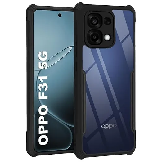 OPPO%20F31%205G%20Protective%20Black%20Border%20Crystal%20Clear%20Xundd%20Mobile%20Back%20Case%20Cover%20-%20Image%202
