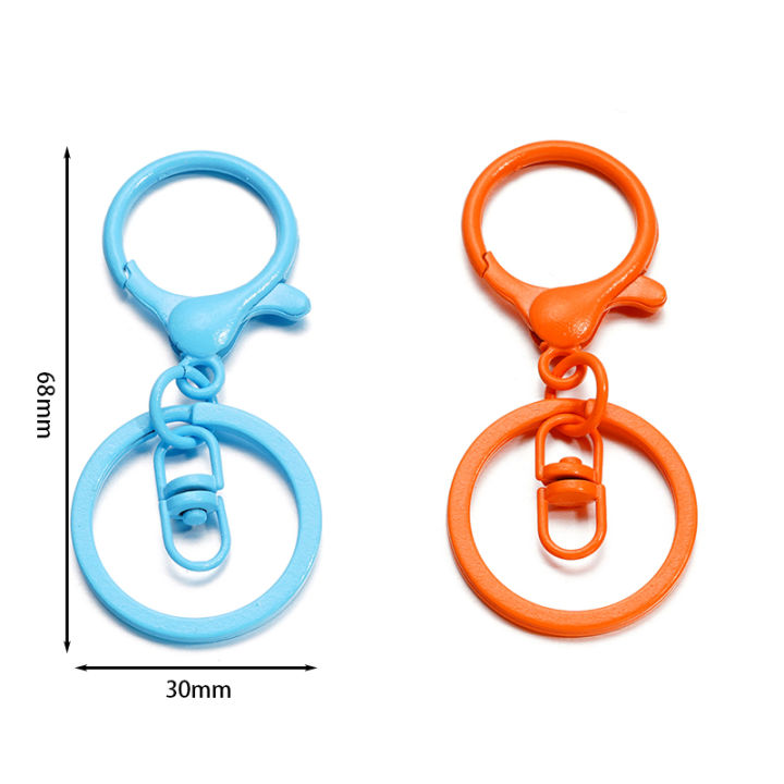St.kunkka%205pcs%2030x68mm%20Alloy%20Painted%20Figure%20Eight%20Three-Piece%20Key%20Chain%20For%20DIY%20Key%20Jewelry%20Making%20-%20Image%202