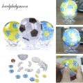 【Crazy Womonan】77PCS 3D Puzzle Football Jigsaw DIY Assembly Soccer Crystal Model Toy DIY Model Crystal Brain Teaser Decoration. 