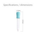 5ml Clear Plastic Pipette Medicine Dropper Blue for Baby. 