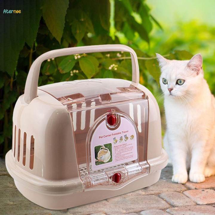 Outdoor%20Cage%20Dog%20Crate%20Transport%20Box%20Cats%20Aviation%20Box%20for%20Kitten%20Camping%20brown%20-%20Image%204