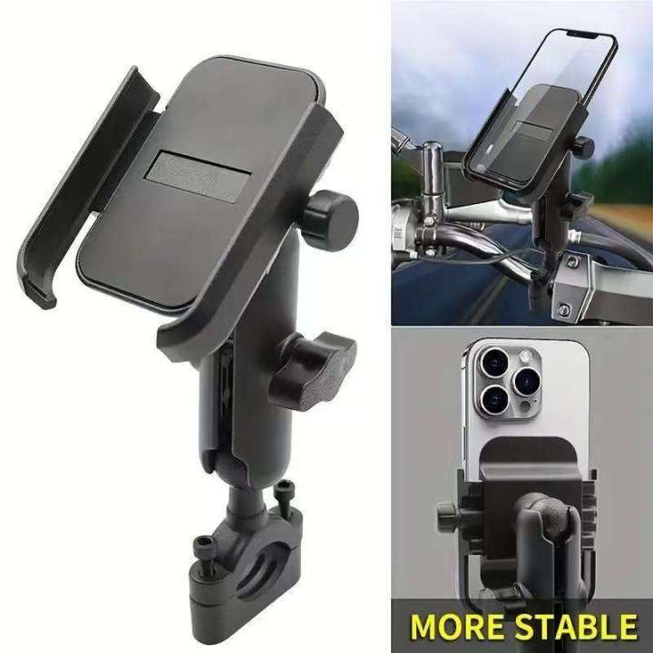 Metal Bike Mobile Holder For mobile phone bracket motorcycle bicycle takeaway rider -Black Easy to Use and Maintain C1