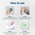 Harpic Flushmatic Citrus In Cistern Toilet Cleaner Block (50g) Automatic Cleaning with Every Flush.
