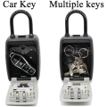 Key Safe Box Wall Mounted Key Lock Safe Box 4 Digit Combination Key Box Code Key Security Box Key Safe Storage Box. 