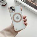 【Youyi】Hoce luxury plating frameless magnetic phone cases iPhone 15 14 13 12 11 Max 14 15 plus for MAG safe case thin clear pc hard cover. 
