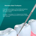 Portable Stainless Steel Tooth Pick Sticks with Key Ring(4 pcs set).