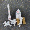 Space Exploration Rocket Space Shuttle Cosmic Satellite Toy Set Pretend Aviation Simulation Educational Model Toys For Children. 