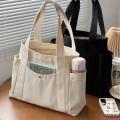 Fashionable Canvas Handbags Shoulder Tote Bags College Style Shoulder Bags Commuting Handbags Canvas Handbags.