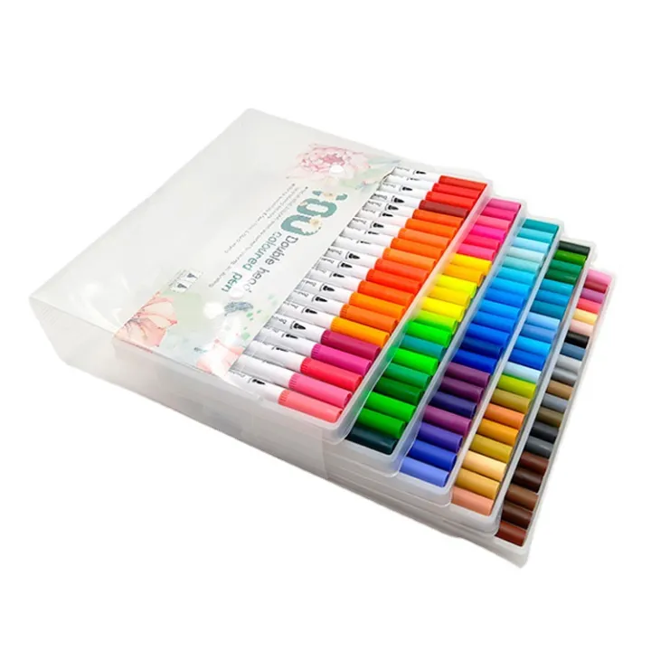 Water-Based%20Double-Headed%20Mark%20Soft%20Head%20Watercolor%20Pens%20Set%20Color%20Brush%20Children's%20Art%20Hook%20Line%20Pen%20-%20Image%202