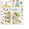 Easter Bunny Window Clings Window Decals Easter Decorations Easy to Peel Decorative Double Sided for. 