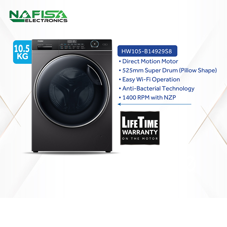 Haier 10.5 KG Front Load Washing Machine (HW105-B14959S8U1)