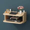 Wall Mount Wi-Fi Router Storage Paraphernalia Holder Hanging Set Top Box Stand. 