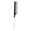 Highlighting Fine-tooth Metal Pin Hairdressing Hair Styling Rat Tail Comb Black Plastic Fine-tooth Hair Comb Beauty Tools New.