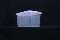 Small phary toy plastic 30L transparent large moving storage miscellaneous sorting box. 
