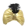 Arab India Pleated Turban Hair Cover Headwear Scarf Men Sultan Costume Twisted Pleated Fashion Funny Party Hats Soft Hijab Cap. 