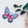 Butterflies Hanging Decorations Sculptures Decorative 9.84'' Indoor Outdoor Wall Art Ornament for Patio Yard.