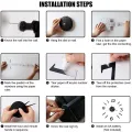 3D Wall Clock Mirror Wall Stickers Creative DIY Wall Clocks Removable Art Decal Sticker Home Decor Living Room Quartz. 