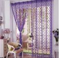 Red colour Love Heart Shaped Net Curtain/Porda - 1pcs - Porda. 