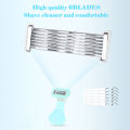 【Heartbeat Girl Store】(NEW) Ladies Razor 6 Layer Blades Manual Body Hair Removal Blade for Armpit Leg Beard.