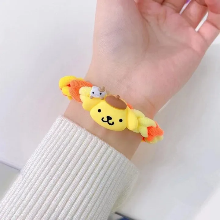 Anime%20Sanrio%20Hair%20Tie%20Rubber%20Band%20Children's%20Kuromi%20Cinnamonroll%20Cartoon%20Hair%20Band%20Bestie%20Accessories%20Scrunchie%20Bracelet%20Gift%20-%20Image%207