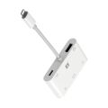 FB Lightning iOS OTG 5 in 1 Card Reader FB-OTG21 Data Transfer Charging Reader Support CF SD TF No need APP for iPhone iPad.