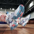 Poison James Basketball Shoes Friction Sound Non-Slip Wear-Resistant and Lightweight Breathable High-Top Men's Junior Mandarin Duck Sneakers. 