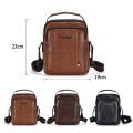 Men's Synthetic Leather Shoulder Bag Men PU Crossbody Messenger Bags Man Casual Shoulder Bags For Male Top Handle Handbags.