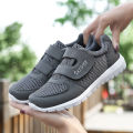 Middle-Aged and Elderly Walking Shoes Men's Shoes Morning Exercise Square Dance Sports Running Shoes Women's Safe Outer Wear Mesh Surface Shoes Pieces.