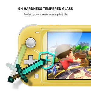 Bilashmart 【Limited stock】 2Pcs Tempered Film Ultra-thin Protective For Nintendo Switch Lite Oled HD Protector Screen NS Game Accessories