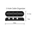 Silicone Cable Organizer Flexible, Self-adhesive Magnetic, Clips Management Mouse, Keyboard, Headphone - Cable Protector. 
