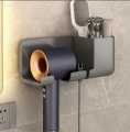 Wall Mounted Hair Dryer Holder Bathroom Shelves Shaver Hair Dryer Holder with Storage Box Toilet Organizers for Dyson Blower.